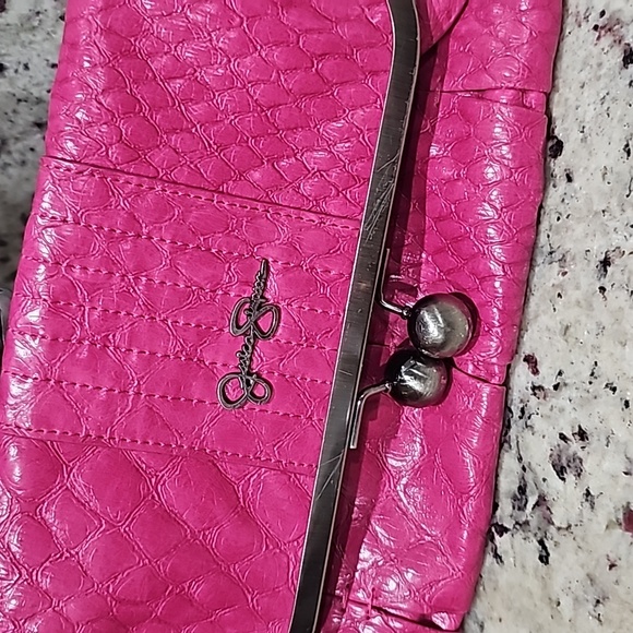 Jessica Simpson pink clutch 12x6 inches - Picture 3 of 9